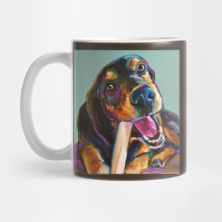 German Shepherd Mix with Bone Mug